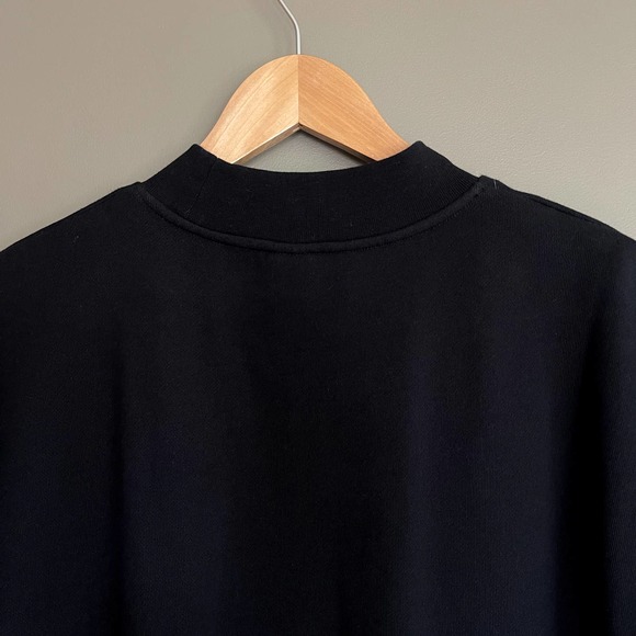 Lole Agda Short Sleeve Tee Black Size Large Sweatshirt Terry Material Athleisure - Picture 16 of 16